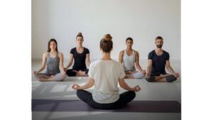 סטודיו יוגה סטודיו פילאטיס מורה ותלמידים